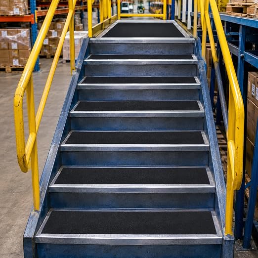 Heavy Duty 8in x 20ft Black Anti Slip Tape, 80 Grit Waterproof Non Skid Grip Tape Roll for Stairs, Ramps, Decks, Boat Decks, Floors, Warehouses & Outdoor Use