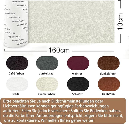 Leather Repair Tape,3.9 x 63 Inches Self Adhesive Leather Repair Patch,Vinyl Leather Repair Kit for Furniture,Couches,Car Seats,Sofas,Office Chairs,Beige