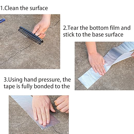WELSTIK Aluminum Foil Butyl Tape, Waterproof Silver Aluminum Tape for Roof and Leak Repair, for RV Repair, Window, Glass, Silicone, & EDPM Patching, and Pipe Sealing, 2 inch x 33 feet