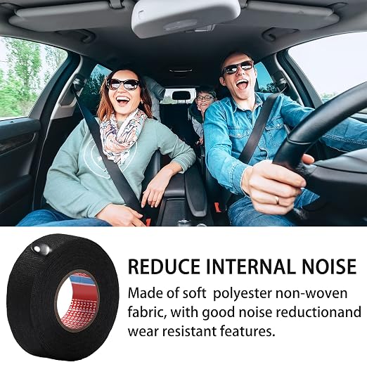 Outus Wire Harness Cloth Electrical Tape Wire Loom Harness Automotive Heat Proof Cloth Tape for Automotive Electrical Wrap Protection Insulation Cable Fixed(75 Roll,3/4 Inch X 49.2 ft)