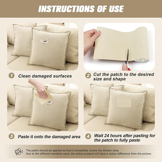 OAZ 2 Pieces 9 x 11 inch Canvas Repair Patches Canvas Fabric Patch Self-Adhesive Fabric Repair Tape Waterproof Outdoor Gear Patch Kit for Boat Cover Awning Sofa Chair Couch Tent Bag (Black)