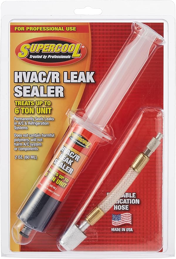 TSI Supercool 28399 HVAC Leak Stop Syringe with Application Hose, 2 fl. oz. (60 mL)