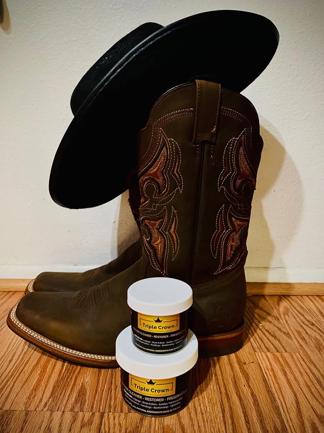 4 Ounce Leather formula; leather conditioner; cleaner and restorer for use on auto interiors, shoes, bags. Made in the U.S.A.