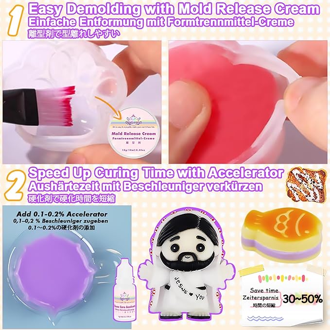 Taba Squishy Making Kit Ultra Slow Rising Soft Cream Gel Flex Rubber Liquid Silicone 3.5oz Pack