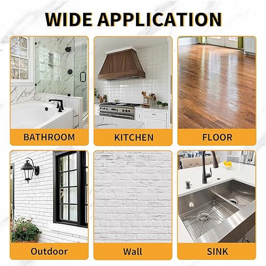 Heavy Duty Tile Adhesive & Repair Glue (10.5oz) – Strong Bonding Kit for Loose Ceramic, Porcelain & Stone – Instant Fix for Hollow Floors & Walls – Easy Squeeze, No-Mess Application