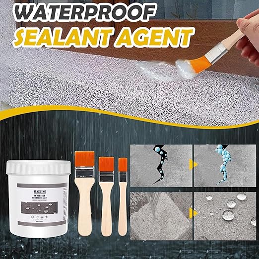10.6 OZ (300g) Transparent Waterproof Coating,Super Strong Waterproof Anti-Leakage Agent,Waterproof Insulating Sealant,Invisible Waterproof Agent Roofs,Walls, Garden,Bathroom,Kitchen Indoor (1)