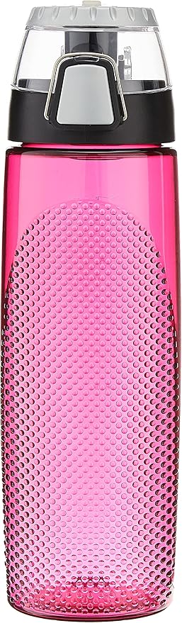 Thermos Tritan Hydration Bottle with Meter, 24-Ounce, Magenta