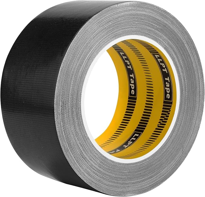 LLPT Duct Tape Premium Grade 2.36 Inches x 108 Feet x 11 Mil Easy Tear Residue Free Strong Adhesive Color Black (DT242)
