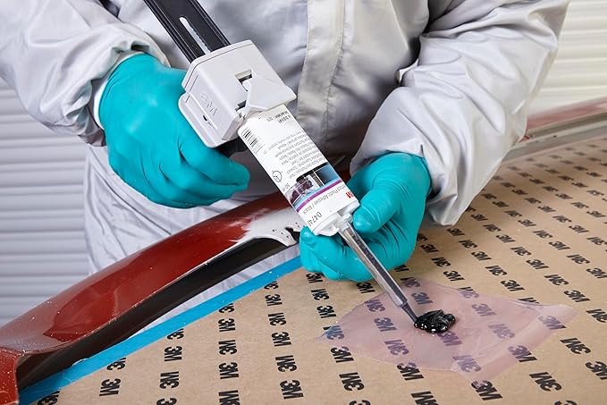 3M Super Fast Plastic Repair Adhesive, 04248, Black, 200 mL Cartridge, Plastic and Tab Restoration