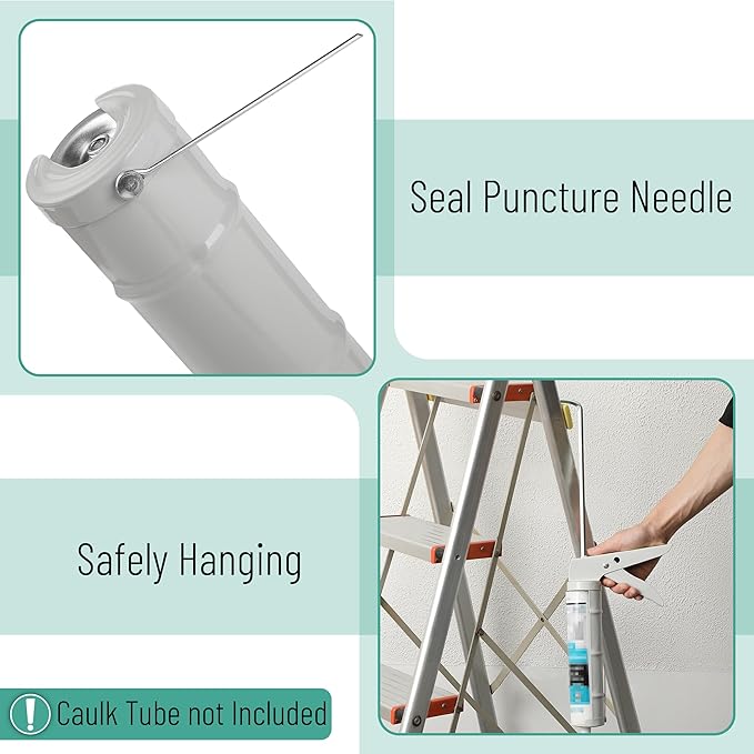 Bates- Caulking Silicone Gun, 10:1 Thrust Ratio, Hand Caulking Guns, No Drip