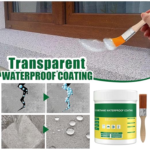 300g Transparent Waterproof Insulating Sealant, Strong Adhesive Seal Waterproof Coating, Invisible Waterproof Agent for Wall Mending Toilet Anti-Leak Coating.