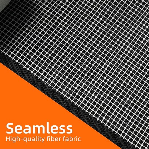 QILIMA Self-Adhesive Fiberglass Drywall Joint Tape Mesh for Wall Patch, 6 Inch by 75 Feet White