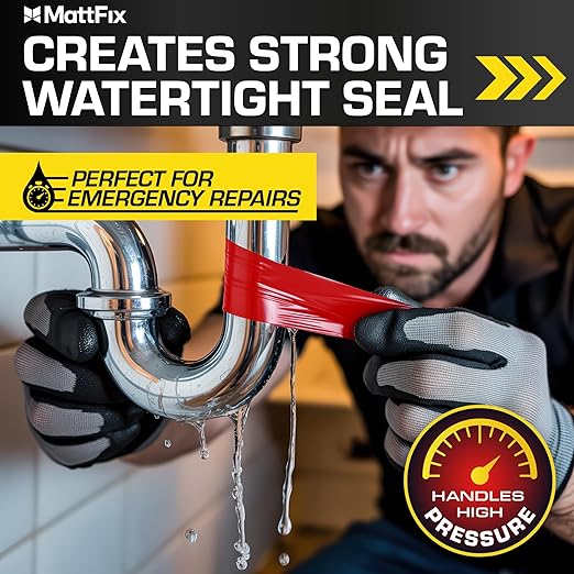 Self Fusing Silicone Tape – 1" x 36’ – Waterproof Tape for Emergency Repairs – Weatherproof, Heat and Chemical-resistant – For Plumbing, Pipes and Hoses repairs, Automotive, Electrical & Outdoor Use
