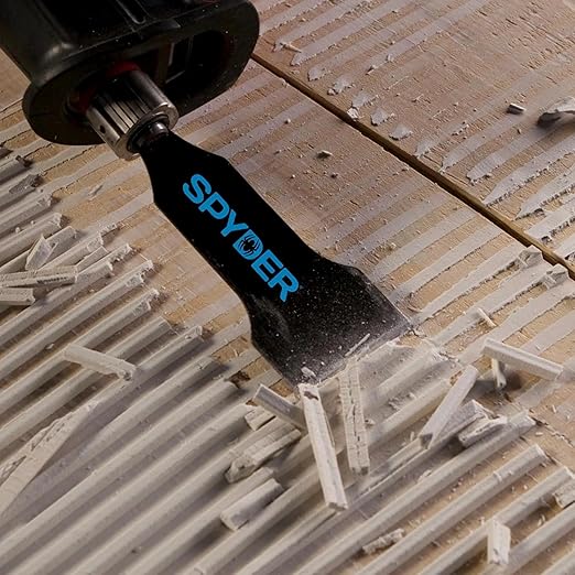 Spyder 2-Inch Scraper Blade Attachment for Reciprocating Saws, for Removing Tile, Linoleum, Adhesives, Mastics, and More (00319)