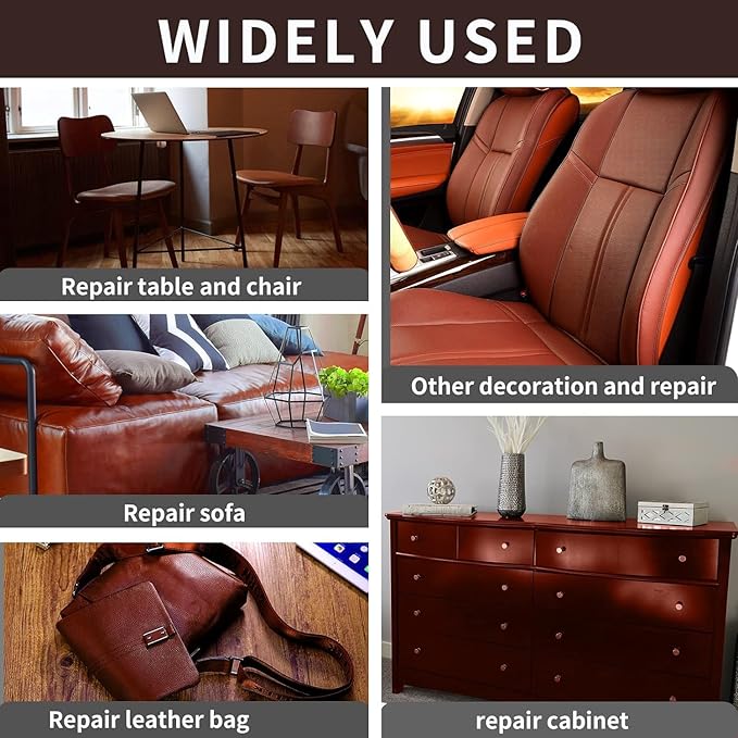 Leather Repair Patch, 35X79 Inch Self Adhesive Leather Repair, Large Vinyl Patch Tape for Couches, Furniture, Car Seats, Cabinets, Wall, Handbags （Light Brown, 35X79 Inch）