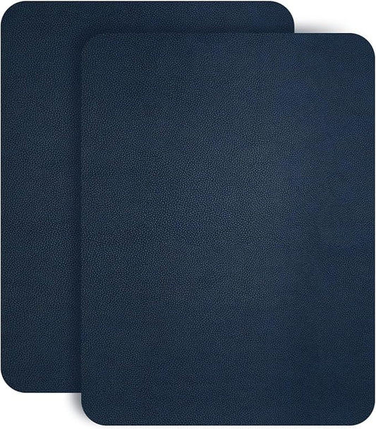 JDLUGH Sofa Leather Repair Patch Tape 8.2x11 Inch2PCS Large Self Adhesive Leather Sofa, Car Seat, Leather Furniture, Vinyl Repair Patch Kit (8.2x11 Inch, Blue1.0)