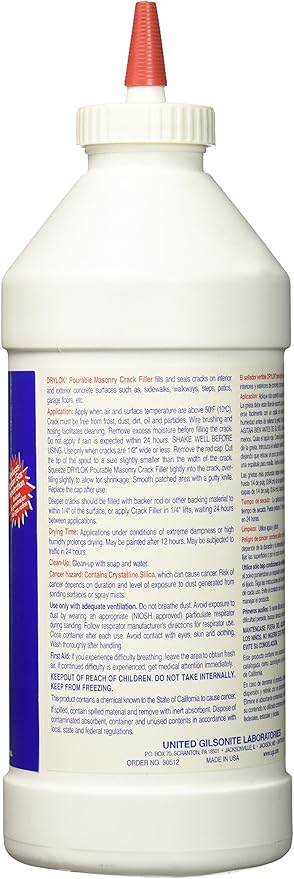 4311-4719 Pourable Masonry Crack Filler, Grays