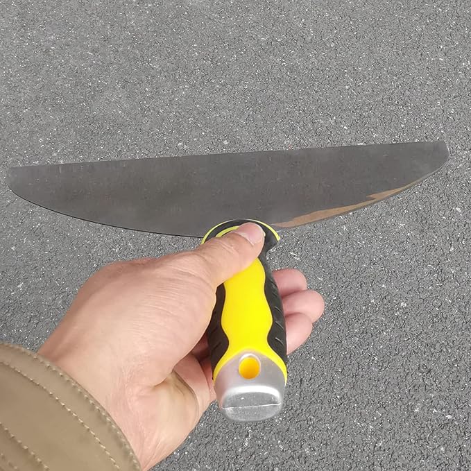 Large Putty Scraper 12" Stainless Steel Putty Knives with Plastic Ergonomic Handle for Taping Paint Wall Floor Tile, Metal Spackle Tools Knife,Remover for Wood, Wallpaper Scraper (12")