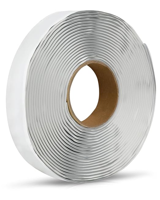 X-Haibei RV Butyl Seal Tape 1/8" X 1" X 30' Gray, RV Butyl Rubber Sealant Tape,Leak Proof Putty Tape for RV Repair, Window Sealing, Boat Sealing, Glass and EDPM Rubber Roof Patching
