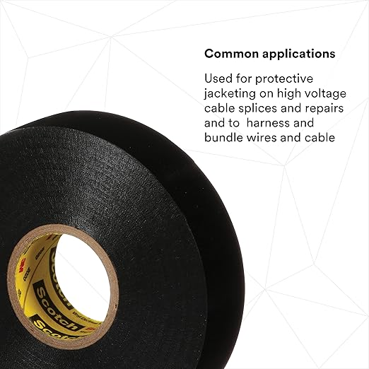 3M Scotch Super 33+ Electrical Tape - 3/4 in x 76 ft, Premium Grade All-Weather Vinyl, Resistant to Abrasion, Moisture, Corrosion, Alkalies - Long Roll, 1 in Core, Black, 10 Roll Pack