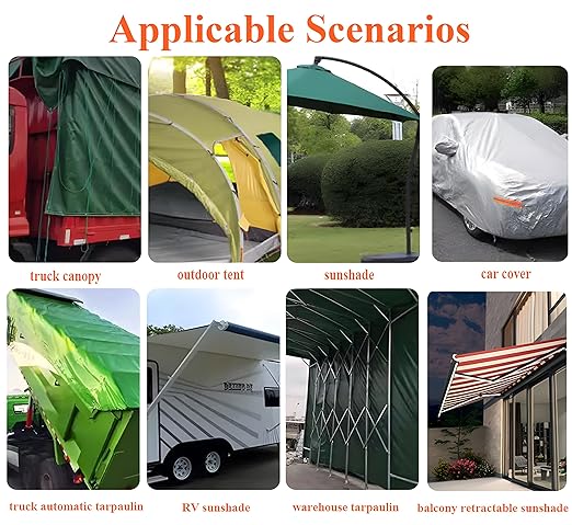Waterproof Tape Heavy Duty, Tear Resistant Adhesive Tape for Outdoor Repair, Strong Duct Tape for Canvas, Tarp, Tent, Boat Cover, Awning, Vinyl, Plastic - All Weather UV Resistant Patch Kit, Green