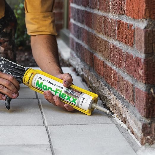 Mor-Flexx Textured Caulk, White,10.5 oz (Pack of 12)