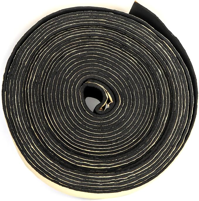 QWORK Pipe Wrap Insulation, 2 Pack Waterproof Foam Insulation Tape Adhesive for Hot or Cold Pipes, 33 Ft Long x 2 Inch Wide x 1/8 Inch Thick