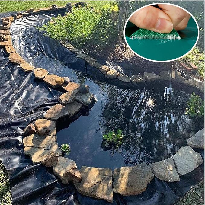 7.5 x 118 Inches Pond Liner Repair Tape Self-Adhesive Liner Repair Patch Kit Pond Liner Seam for HDPE/EPDM Garden Pond Patch Cover Repair
