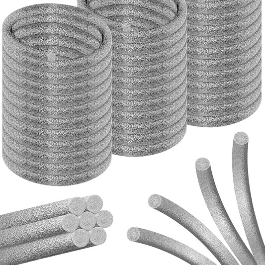 Backer Rod Foam Gap Filler Crack Filler for Concrete Repair Caulk Saver Backing Rod Concrete Expansion Joint Rope Caulk for Sealing Gaps, Expansion Joints, Crack Filling (Gray, 1/4 Inch x 10 Feet)