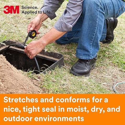 3M Scotch Super 33+ Electrical Tape - 3/4 in x 36 yds, Premium Grade All-Weather Vinyl, Resistant to Abrasion, Moisture, Corrosion, Alkalies - Black, 1 Roll