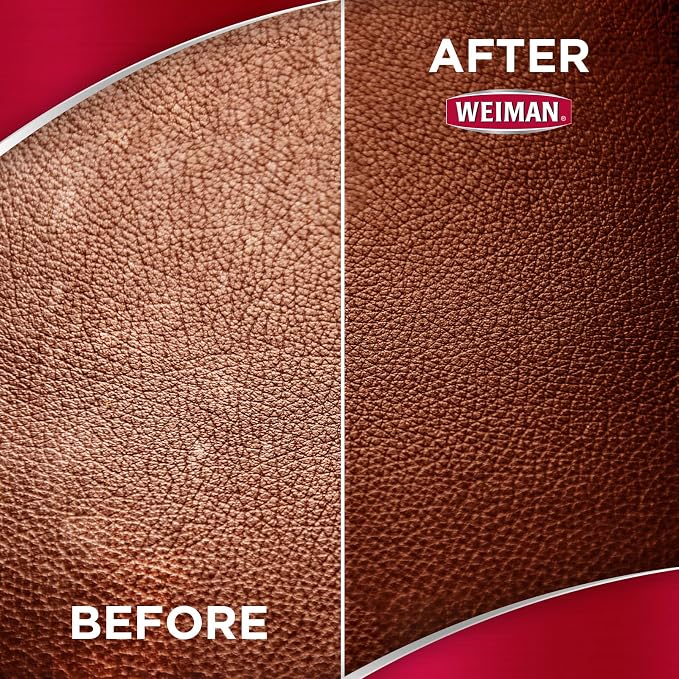 Weiman Leather Wipes - 2 Pack - Clean Condition UV Protection Help Prevent Cracking or Fading of Leather Furniture, Car Seats & Interior, Shoes and More
