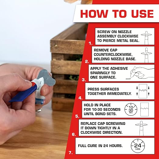 Loctite Super Glue Liquid, 2g Tube (Pack of 12) Instant Adhesive for Plastic, Wood & Metal, Clear Superglue with Precision Nozzle, Quick‑Dry Formula - 24 Tubes Total