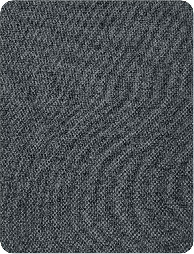 KING MOUNTAIN Fine Linen Repair Patches, Self-Adhesive Linen Fabric Patches, 8X11 inch Extra Size, Multi Color, Can be Used for Linen Sofa Repair (8" x 11", Charcoal Gray)
