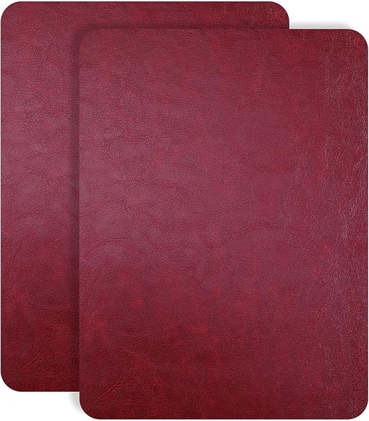 JDLUGH Sofa Leather Repair Patch Tape 8.2x11 Inch2PCS Self Adhesive Sofa, Car Seat, Leather Furniture, Vinyl Repair Patch Kit (8.2x11 Inch, Red1.0)