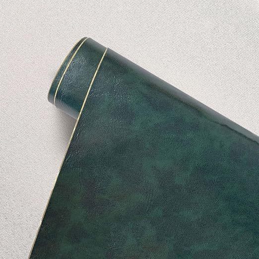 Large Leather Repair Patch for Couches 50 x 138 cm Leather Repair Tape Self,Repair Patch Self Adhesive Waterproof for Couches, Furniture, Kitchen Cabinets, Car Seats Dark Green