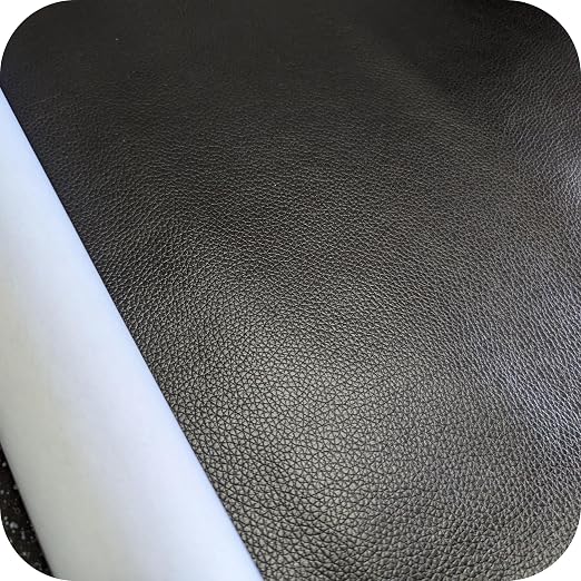 Black Leather Repair Tape Patch, Self Adhesive Vinyl Faux Material Roll 27 x 118 Inch, Cuttable Upholstery for Couch Sofa Car Seats Chairs Furniture