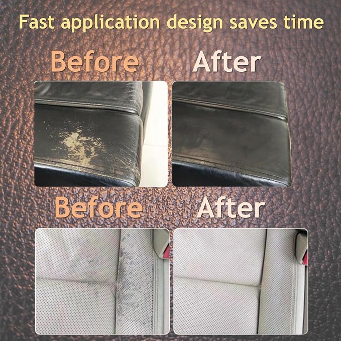 21Pcs Leather & Vinyl Repair Kit | Repairs Tears, Holes, Scratches & Peeling on Furniture, Car Seats & Jackets | Fast Application, Mixable Colors, All Leather Types