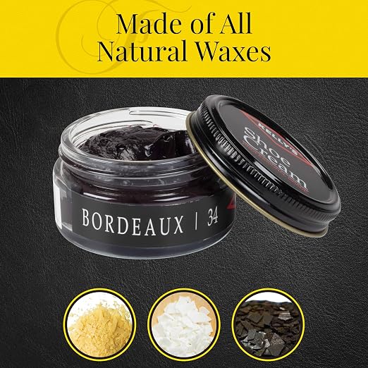 Kelly's Bordeaux Shoe Polish 1.5 oz - Professional Leather Shoe Cream