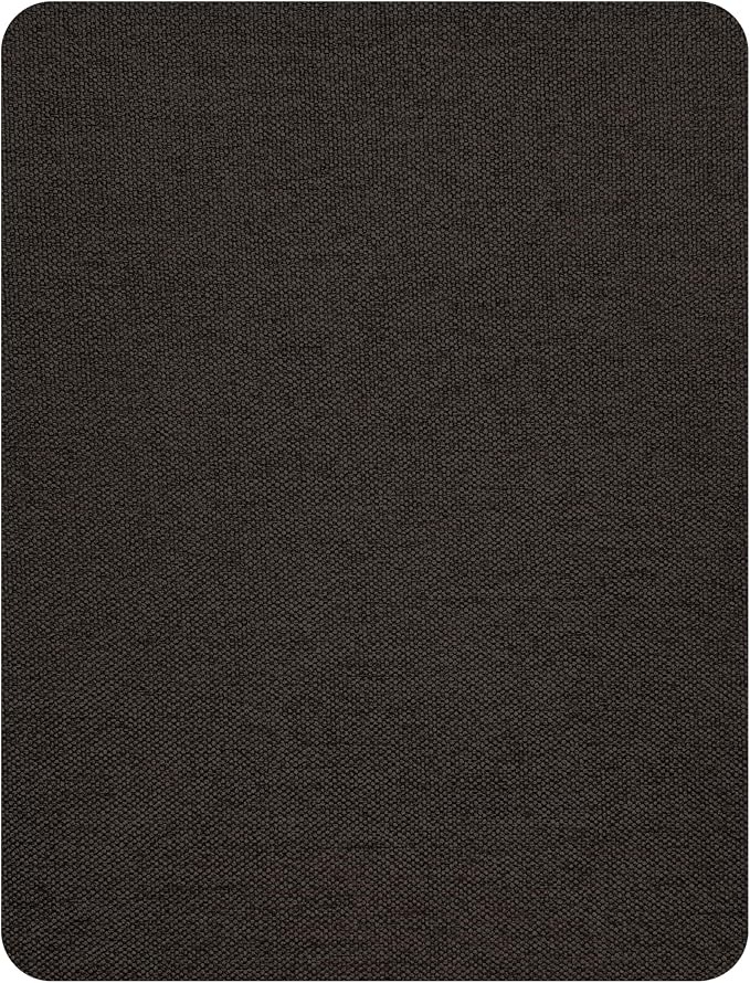 KING MOUNTAIN Self-Adhesive Coarse Linen Repair Patches, 8X11 inch, Multi Color, Can be Used for Linen Sofa Repair and Clothes Repair(8" x 11", Ebony Brown)