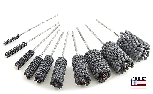 Brush Research 14353 Automotive Flex-Hone® Kit, Diameters Included: 10mm, 1/2", 5/8”, 3/4”, 7/8”, 1”, 1-1/4”, 1-1/2” 1-3/4” and 2”, 180 Grit, Silicon Carbide Abrasive (Pack of 10)