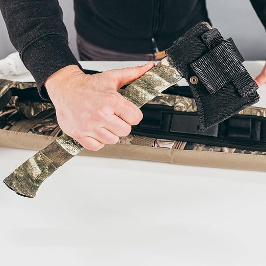 GEAR AID Camo Form Self-Cling and Reusable Fabric Camouflage Wrap, Adds Grip and Shield Hands from Hot or Cold Surfaces to Protect You and Your Equipment, Woodland Digital, 2” x 144” Roll, 1 Pack