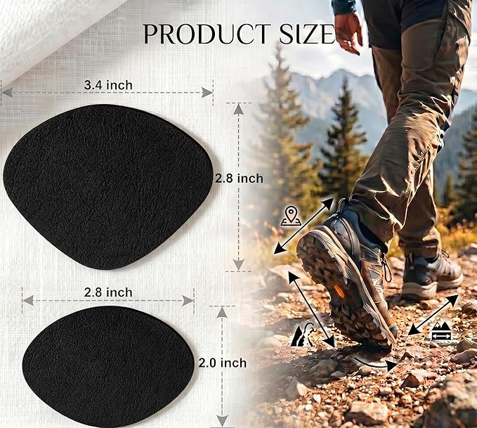 Shoe Heel Repair, 4 Pairs Adhesive Inside Shoe Heel Patch Pad for Sneaker Holes