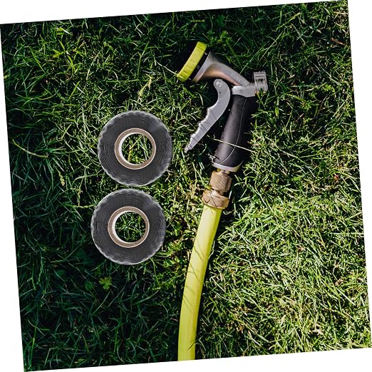 2pcs Waterproof PVC Hose Repair Tape Self Fusing Rubber Sealing Tape for Plumbing Leak Fixing Heavy Duty Leak Repair for Water Pipes and Hoses