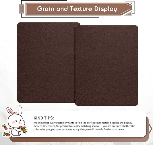 KING MOUNTAIN Leather Repair Patch,2 Packs 9 x 11 Inches self Adhesive Leather Repair Tape for Damaged Leather Furniture, Sofa Seating,Car Seats, Leather Goods（Coffee Brown）