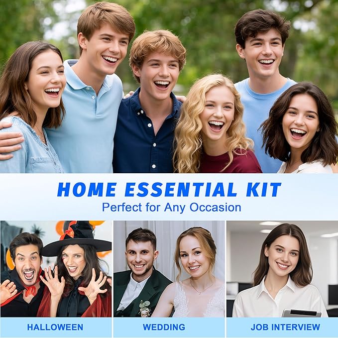 Temporary Tooth Repair Kit, Moldable False Teeth Beads | Fix Broken, Chipped, or Missing Teeth, Cavity Fillings & Loose Dentures in Minutes at Home – Smile with Confidence