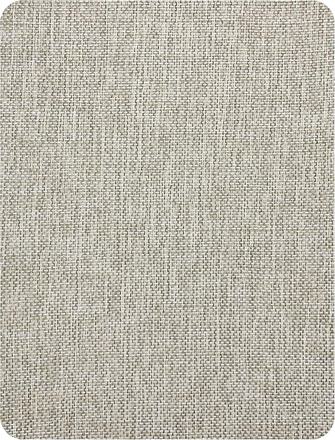 KING MOUNTAIN Coarse Linen Repair Patches, Self-Adhesive Linen Fabric Patches, 8X11 inch Extra Size, Multi Color, Can be Used for Linen Sofa Repair (8" x 11",Cream-Gray 1.0)