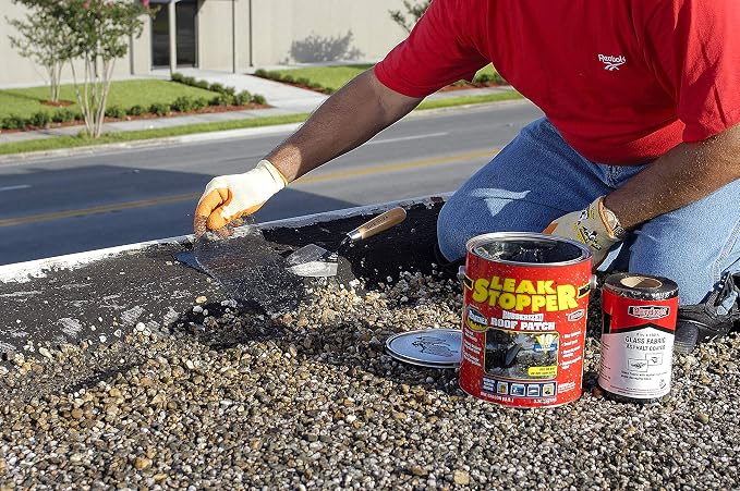 Leak Stopper Rubber Flexx Liquid Rubber Coating - Seal & Waterproof Protection – for Boats, Roof, Tents, Machinery, Buildings, Interior, Exterior – 1 Quart Black