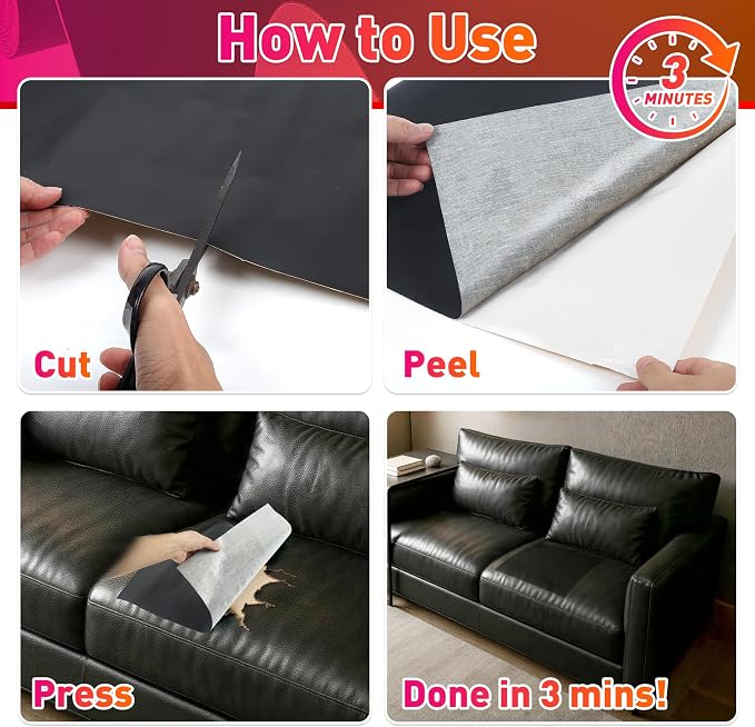 Self-Adhesive Marine Vinyl Faux Leather: Meneng 5 Yard Roll Heavy Duty Boat Seat Vinyl - Waterproof & Scratch-Resistant for Marine Upholstery - Leather Repair Patch for Furniture Sofa Couch