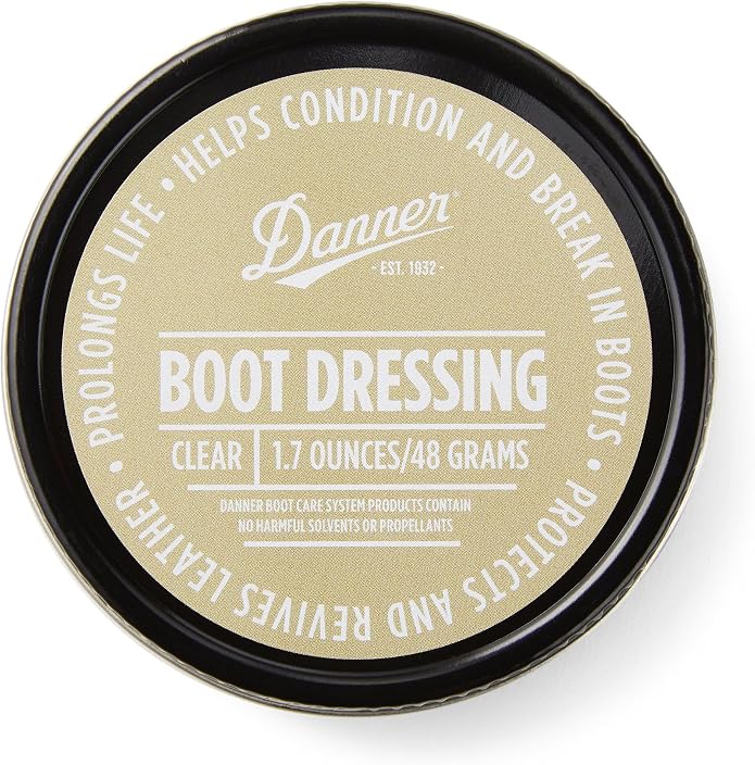 Danner Boot Dressing Leather Conditioner 4 and 1.7 oz – Restores & Conditions Full-Grain Leather, Unisex