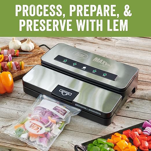 LEM Products MaxVac Stand & Fill Vacuum Sealer Bags, BPA-Free, Puncture-Resistant, 11 x 16 Inches, 20 Count